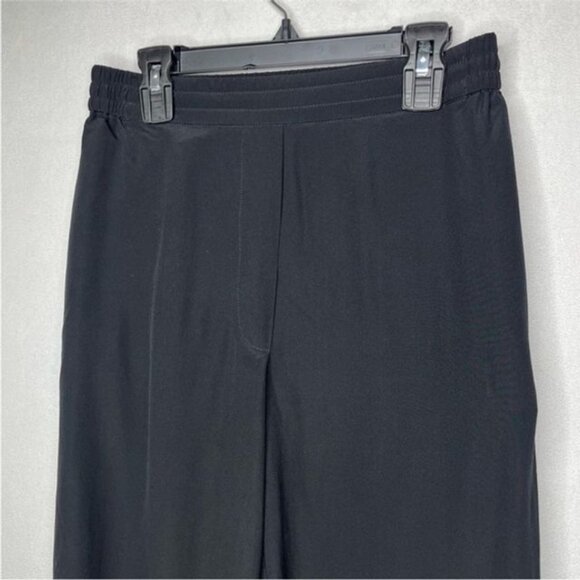 COS Black 100% Silk Wide Leg Trousers - Picture 3 of 10